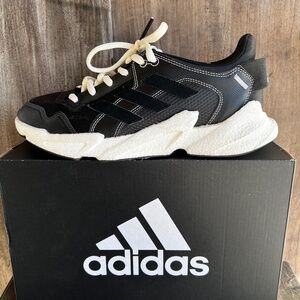 Adidas X9000 Black and White Running  Sneakers Boost Midsole SZ10